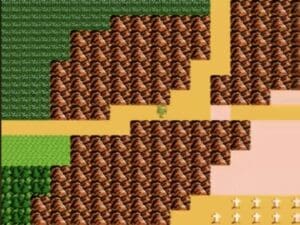 overworld map in Zelda 2