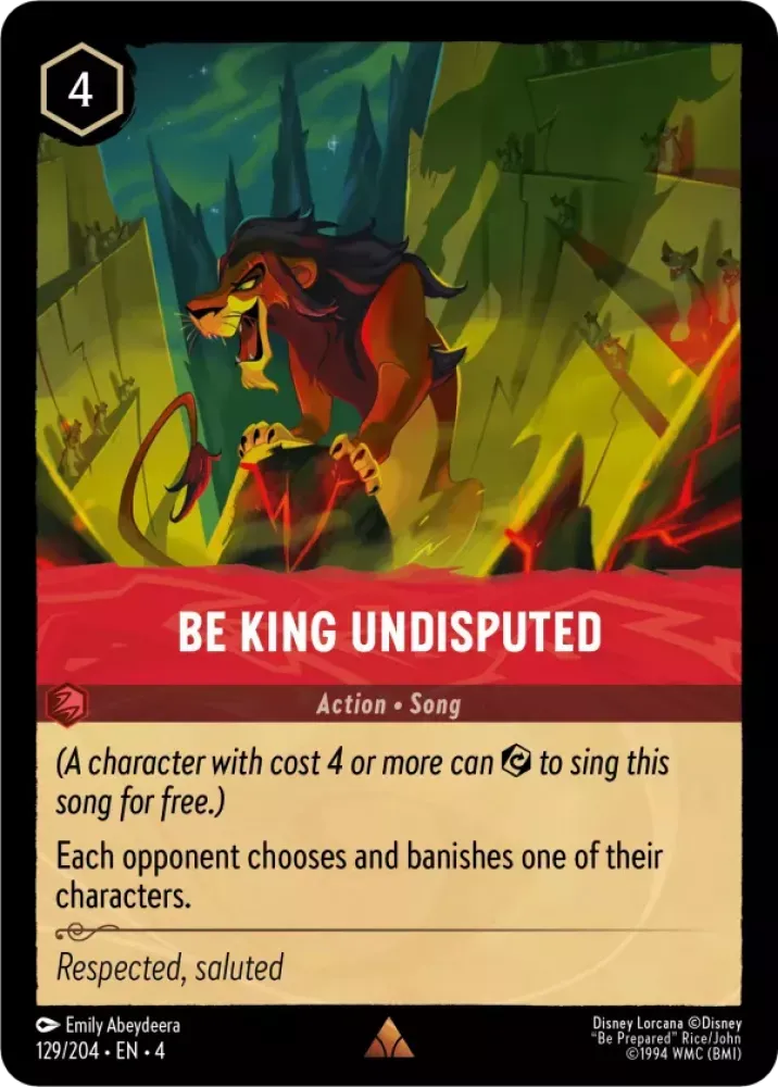 Lorcana Be King Undisputed