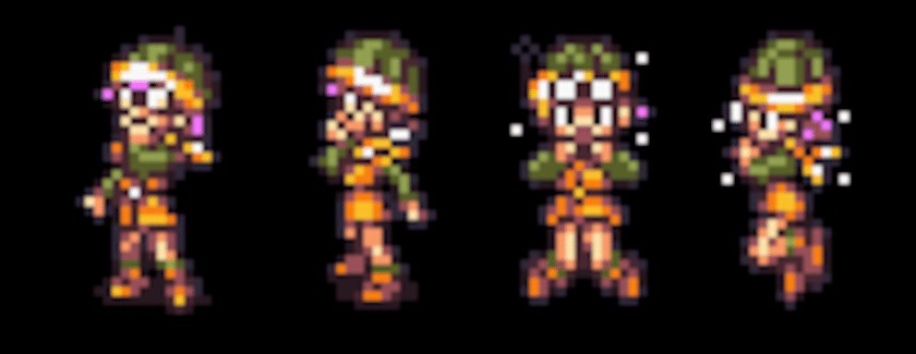 Chrono Trigger Lucca Sprite Laughing and Shock