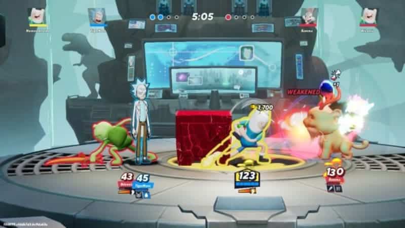 Multiversus 2v2 Online with Finn, Fern, Rick and Opera Bugs