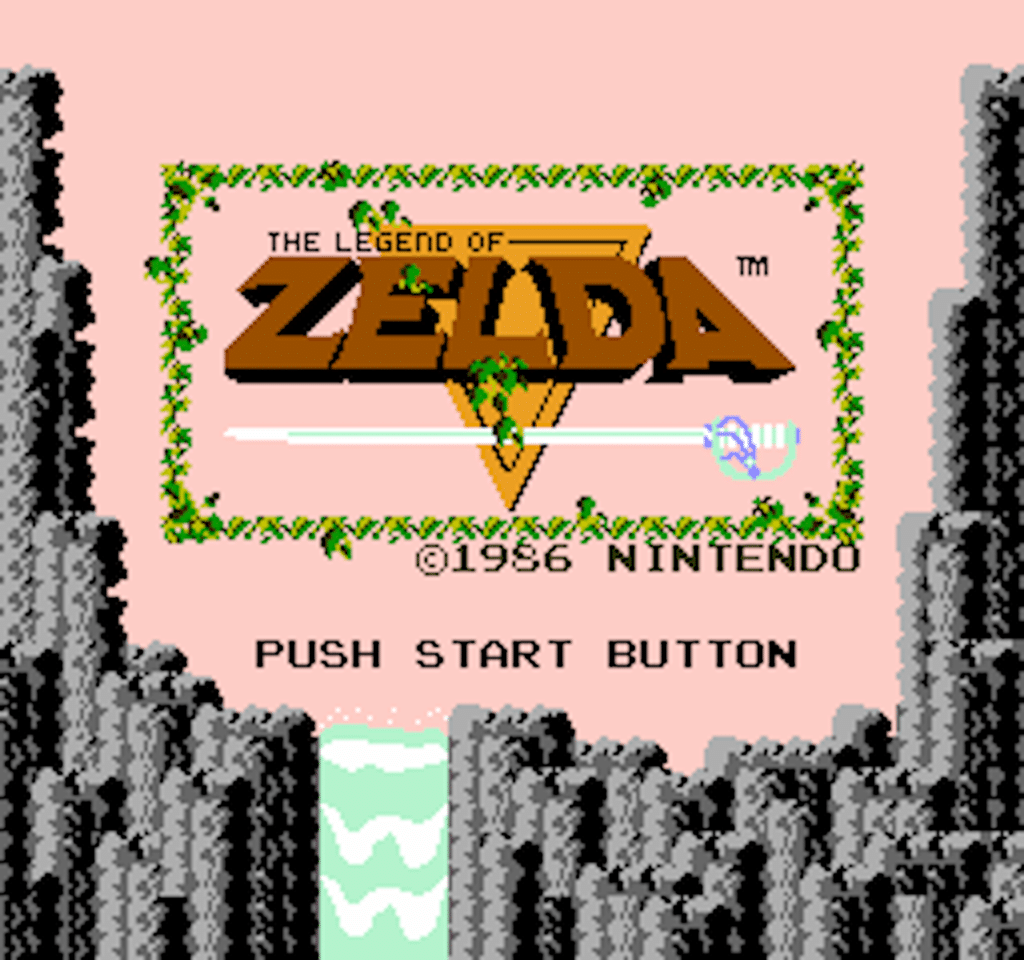 The Legend of Zelda title screen, taking place during the Era of Decline