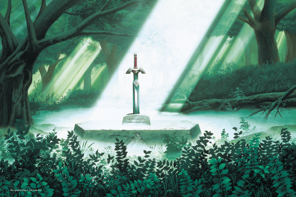 the powerful master sword promotional artwork