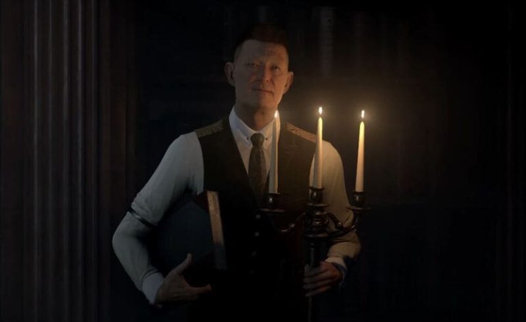 Tony Pankhurst as The Curator in The Dark Pictures Anthology