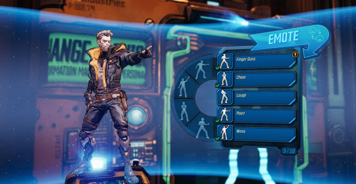 Emoting in Borderlands 3