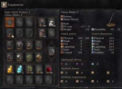 dark souls 3chaos blade