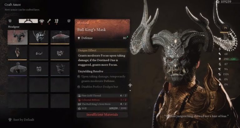 Black Myth: Wukong – Unlocking Bull King Armor Set
