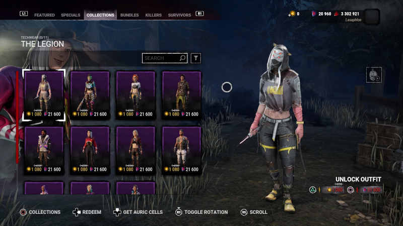 Dead By Daylight shop compare Iridescent Shards to Auric Cells