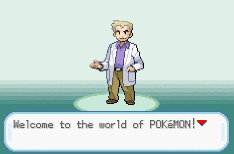 Pokemon LeafGreen Professor Oak Introduction