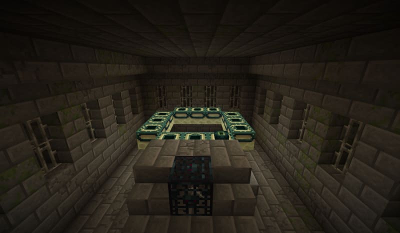 Minecraft End Portal room stronghold