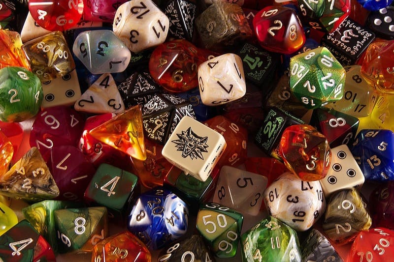 D&D dice Books