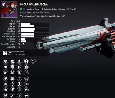 destiny 2pro memoria