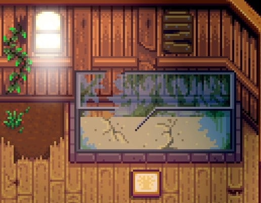 stardew valley community center, fish tank, bundles