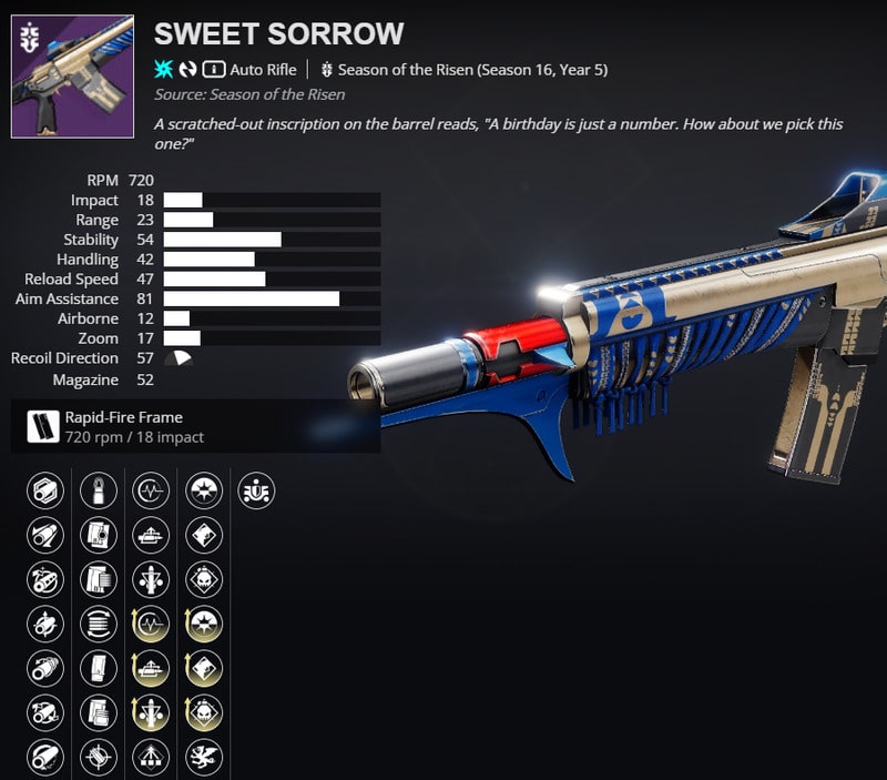 destiny 2, sweet sorrow