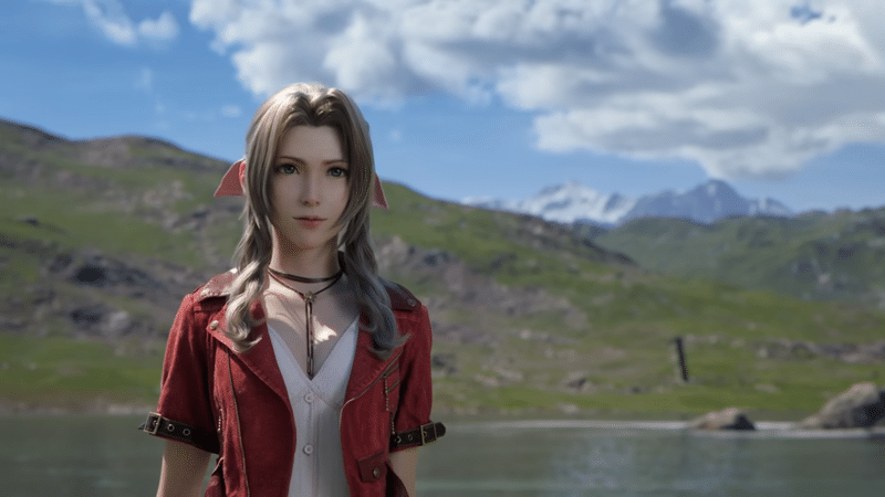 Aerith Gainsborough in the ending for Final Fantasy VII Rebirth