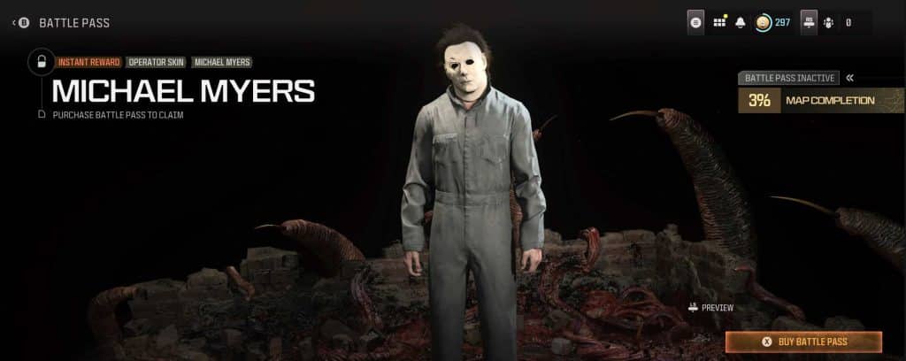 Michael Myers Seaso 6 Battle Pass instant unlock