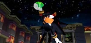 An image of Shadow the Hedgehog in Sonic Adventure 2.