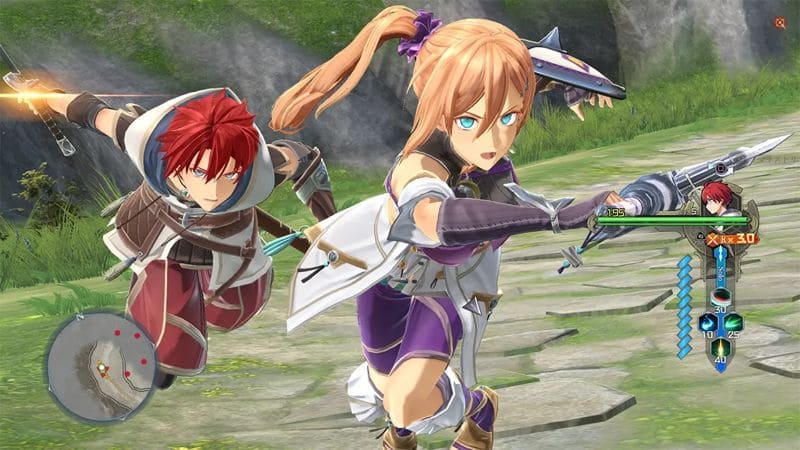 Adol and Karja in Ys X: Nordics