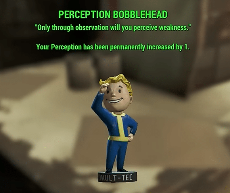 Perception Bobblehead Fallout 4 Description