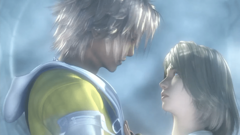 Tidus and Yuna in Final Fantasy X