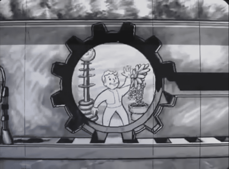 Screenshot from the trailer for Fallout 1, the game that the Fallout mod Vault 13 was seeking to recreate.