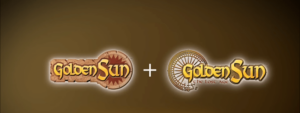 Logos for the first two Golden Sun games