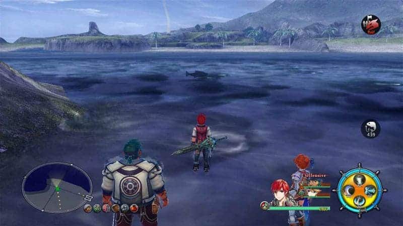 A Master Fish shadow in Ys 8: Lacrimosa of Dana