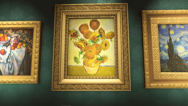 flowery painting animal crossing new horizons museum