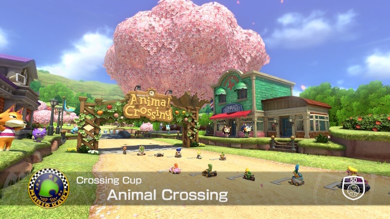 mario kart animal crossing course