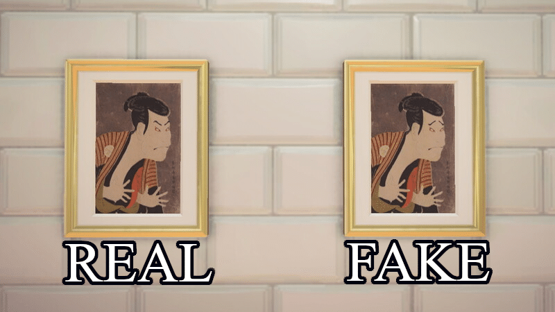 scary painting animal crossing new horizons real vs fake