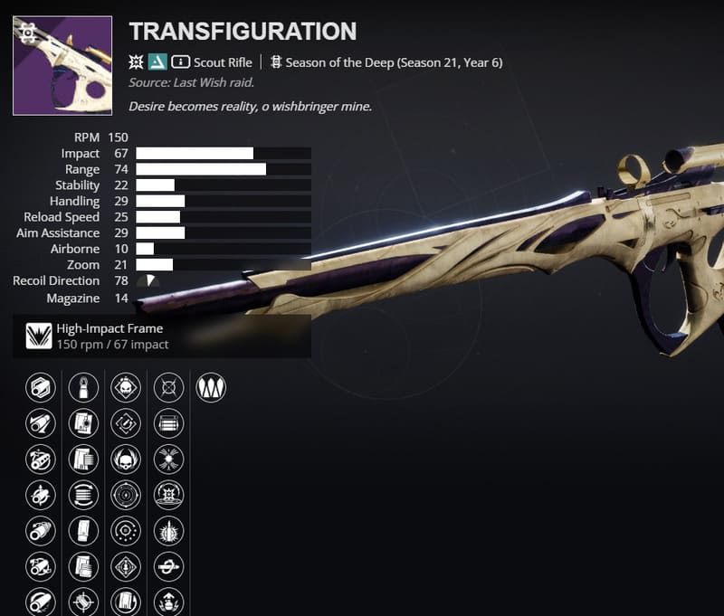 Destiny 2, Transfiguration