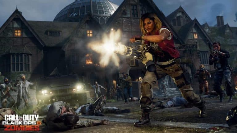 Official Call of Duty: Black Ops 6 Season 3 Zombies key art featuring the Shattered Veil map set in Colton Hall