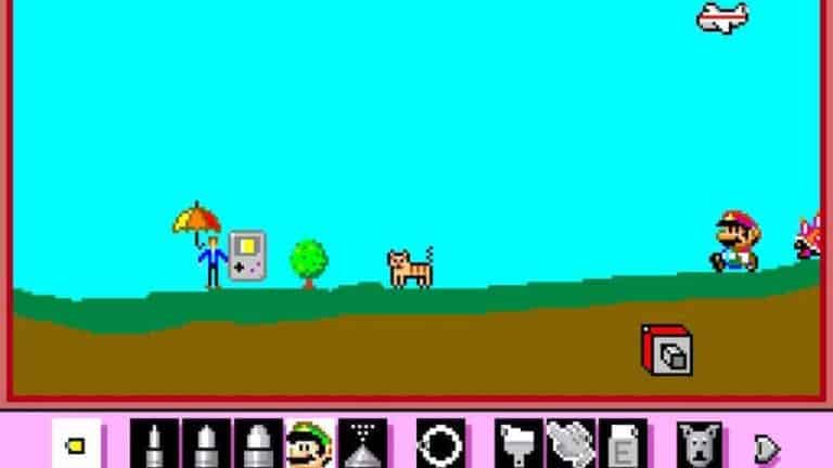 Mario Paint is a video game that is classified as one of the spin-offs