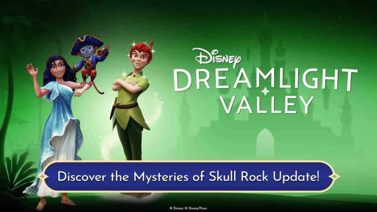 DIsney Dreamlight Valley Mysteries of Skull Rock update promo image courtesy of Disney Dreamlight Valley on Twitter