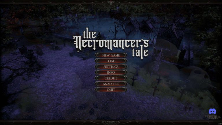 The Necromancer's Tale Title menu