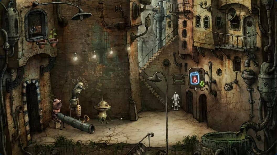 Image from Machinarium courtesy of Epic Games Store and Amanita Design