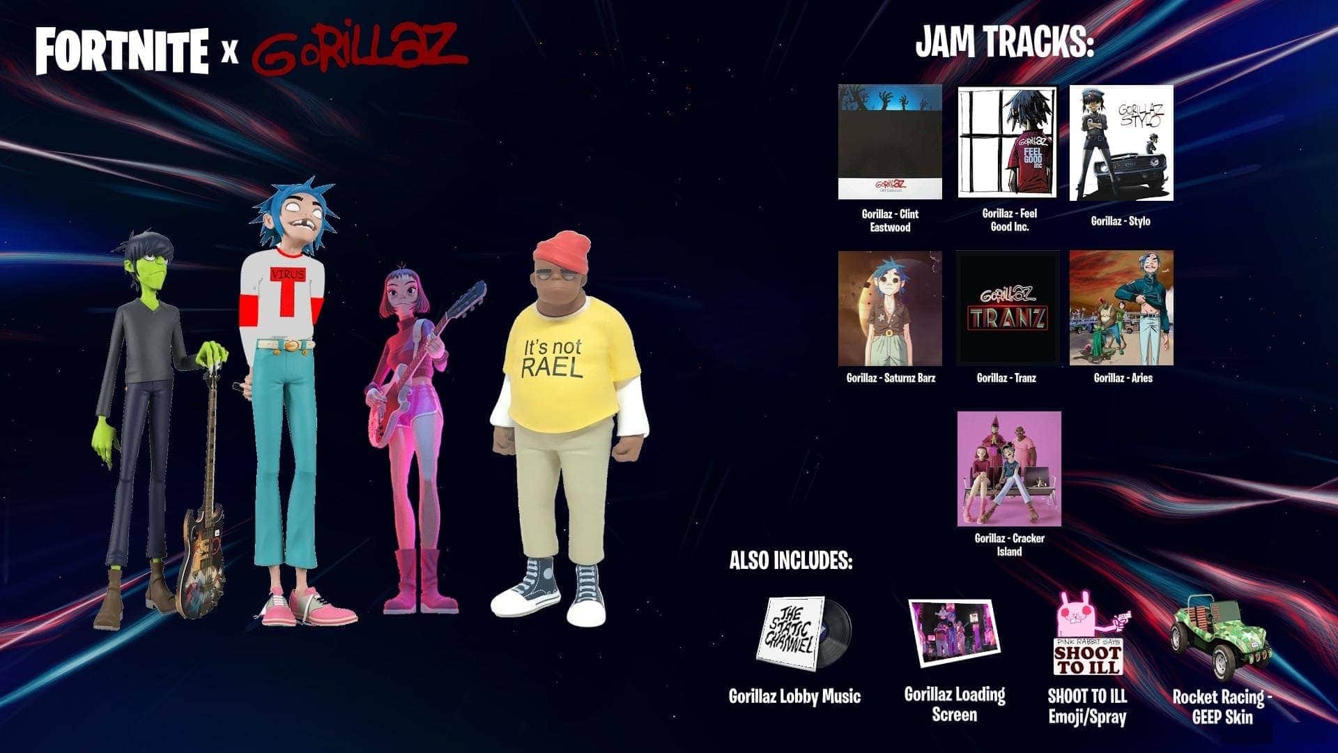 New Fortnite X Gorillaz Collab Event Happening Sooner Than You Think, As In It May Be Happening While You Sleep Tonight