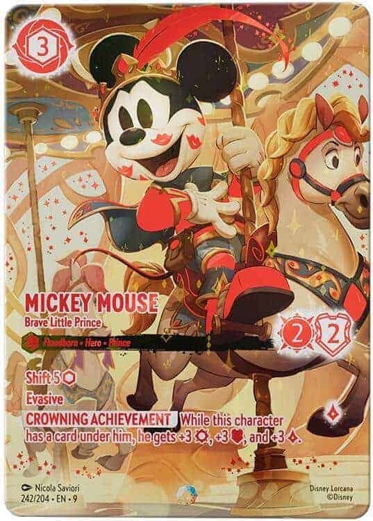 Mickey Mouse Brave Little Price from Disney Lorcana Fabled collection