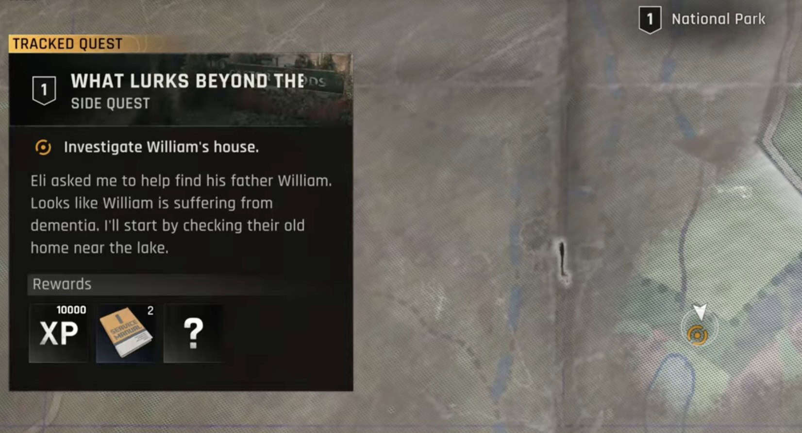 Dying Light The Beast, What Lurks Beyond The Pines side quest