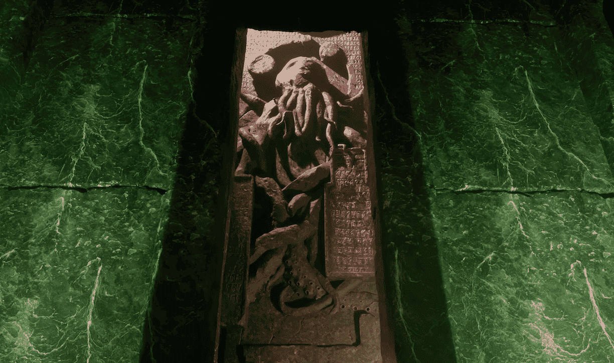 Cthulhu The Cosmic Abyss, survival, horror, underwater, Statue