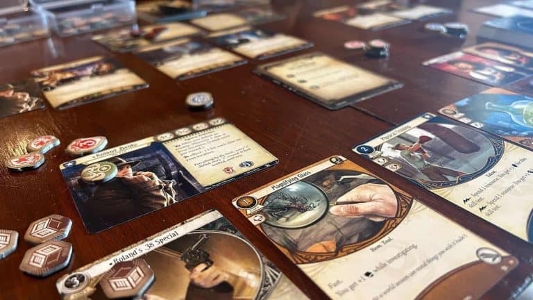 Arkham Horror: The Card Game/cozy non-scary halloween games