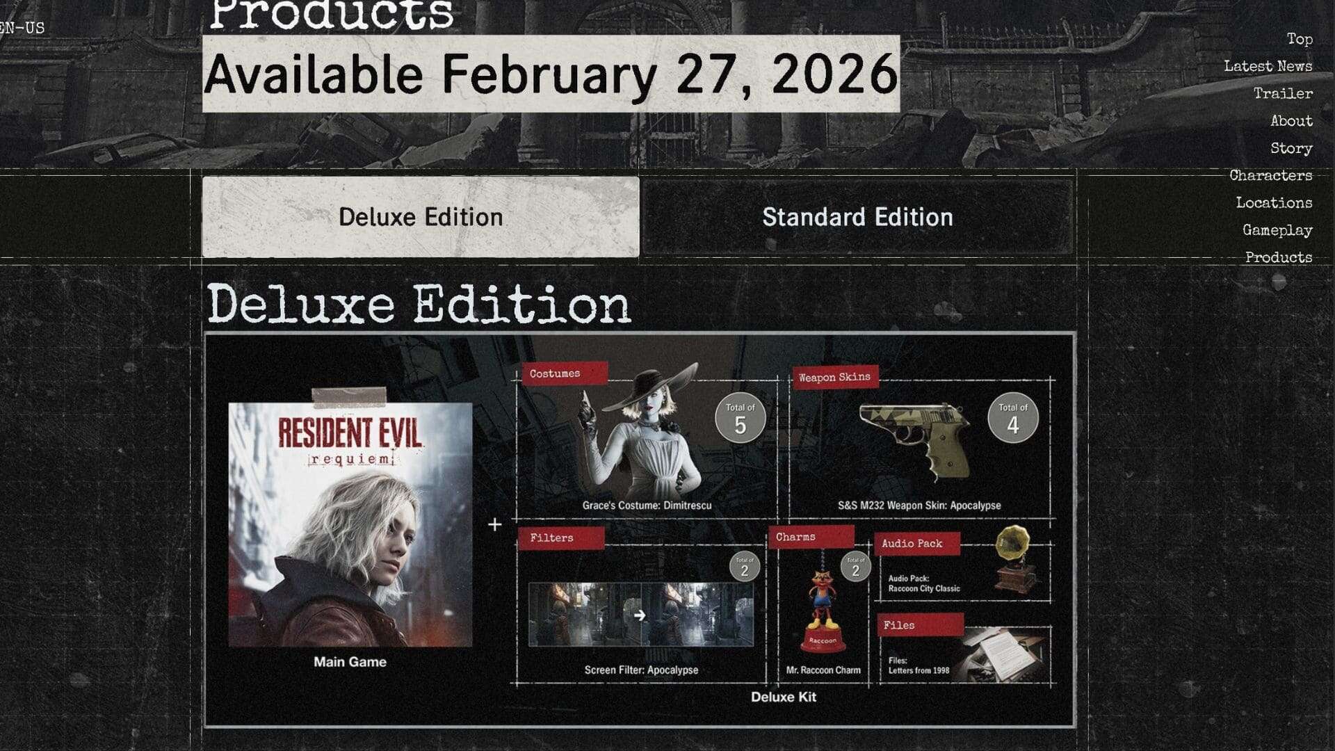 Resident Evil Requiem Deluxe Edition Lady Dimitrescu costume