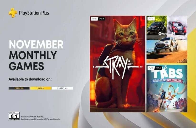 PlayStation Plus November Lineup Image