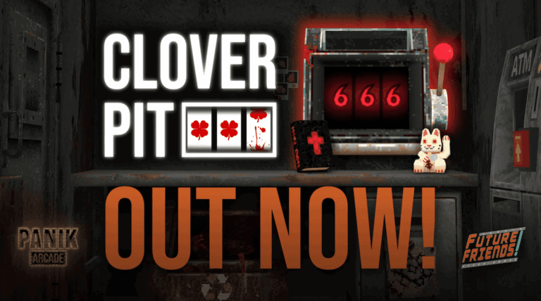 Cloverpit, gambling horror survival game, Panik Arcade, Steam, Future Friends Games