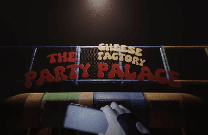 Monterey Jack, mascot horror survival game for 2026, The Cheese Man killer, first person POV, Dangerousbob Studio, Steam demo, Cheese Factory Party Palace