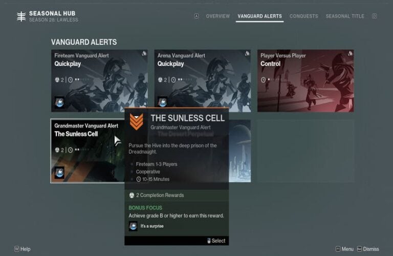 Destiny 2 Grandmaster Nightfall Vanguard