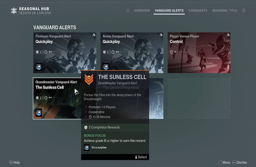 Destiny 2 Grandmaster Nightfall Vanguard