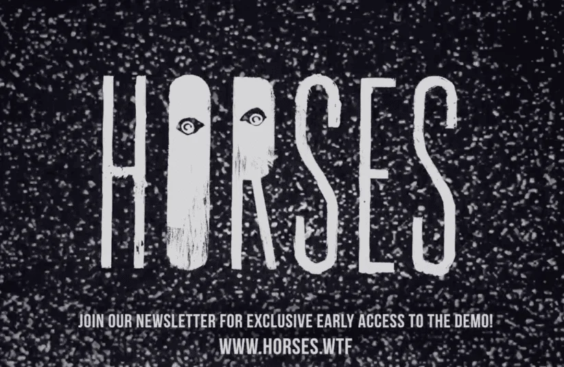 Horses, Santa Ragione, black and white silent film style interactive game, immersive but extremely unsettling imagery, gore, violence, trauma, suicide, content warning from developer, banned game, website title
