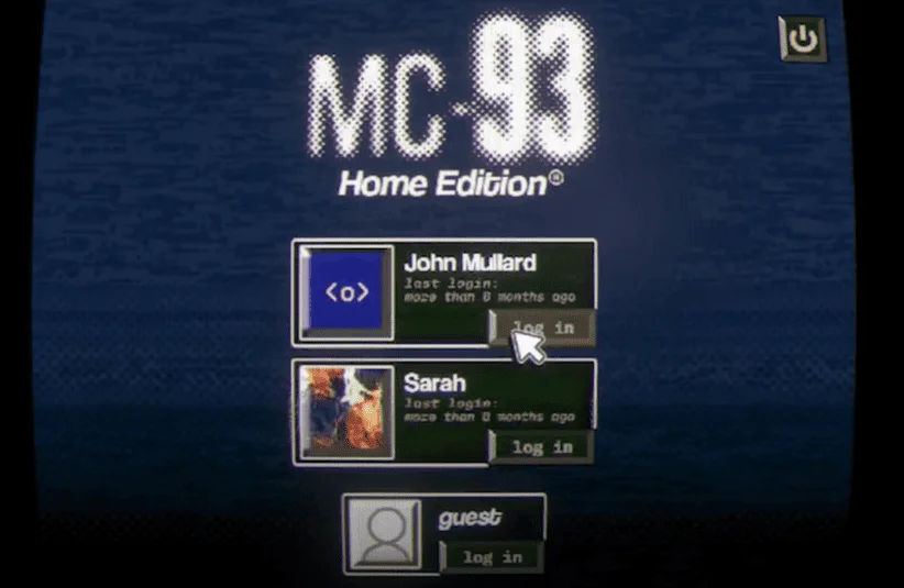 No Players Online, analogy horror game about playing Capture the Flag on an abandoned PC gaming server, but you're not playing alone, haunting, Beeswax Games, Black Lantern Collective, late 90s/early 2000s first person shooter lo-fi graphics, deep lore, MC-93 Home Edition computer's login screen,