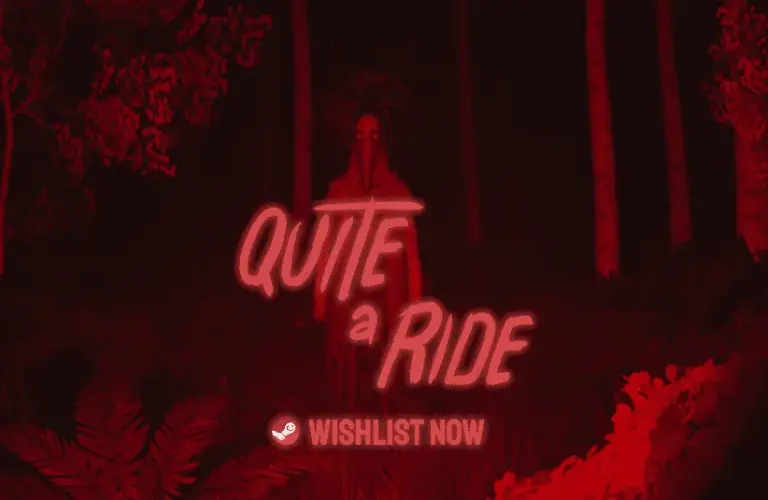 Quite A Ride, Goodwin Games, Silver Lining Interactive, surreal horror game where you bike to a friend's house only to encounter a series of horrific terrors, Wishlist on Steam, creepy entity