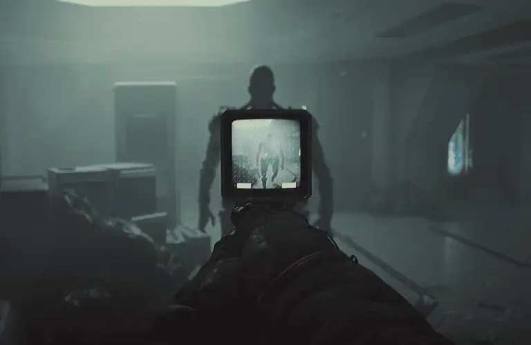 ROUTINE, 80s futuristic survival sci-fi horror, lo-fi analog style immersive gaming, atmospheric and stress inducing, killer robot, Cosmonaut Assistance Tool (CAT), engineer equipment,/The 5 Best Horror Games of 2025